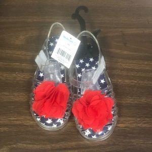 Girls 4th of July sandals